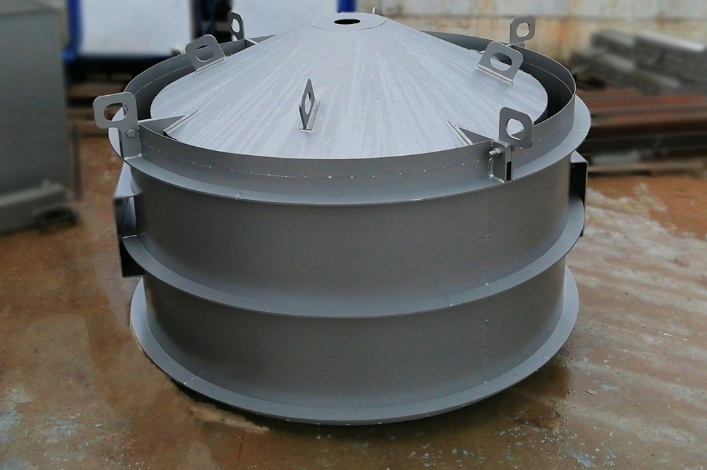 Виброформа для изготовления колодезных колец КС 15.9 комплектуется двумя вибромоторами